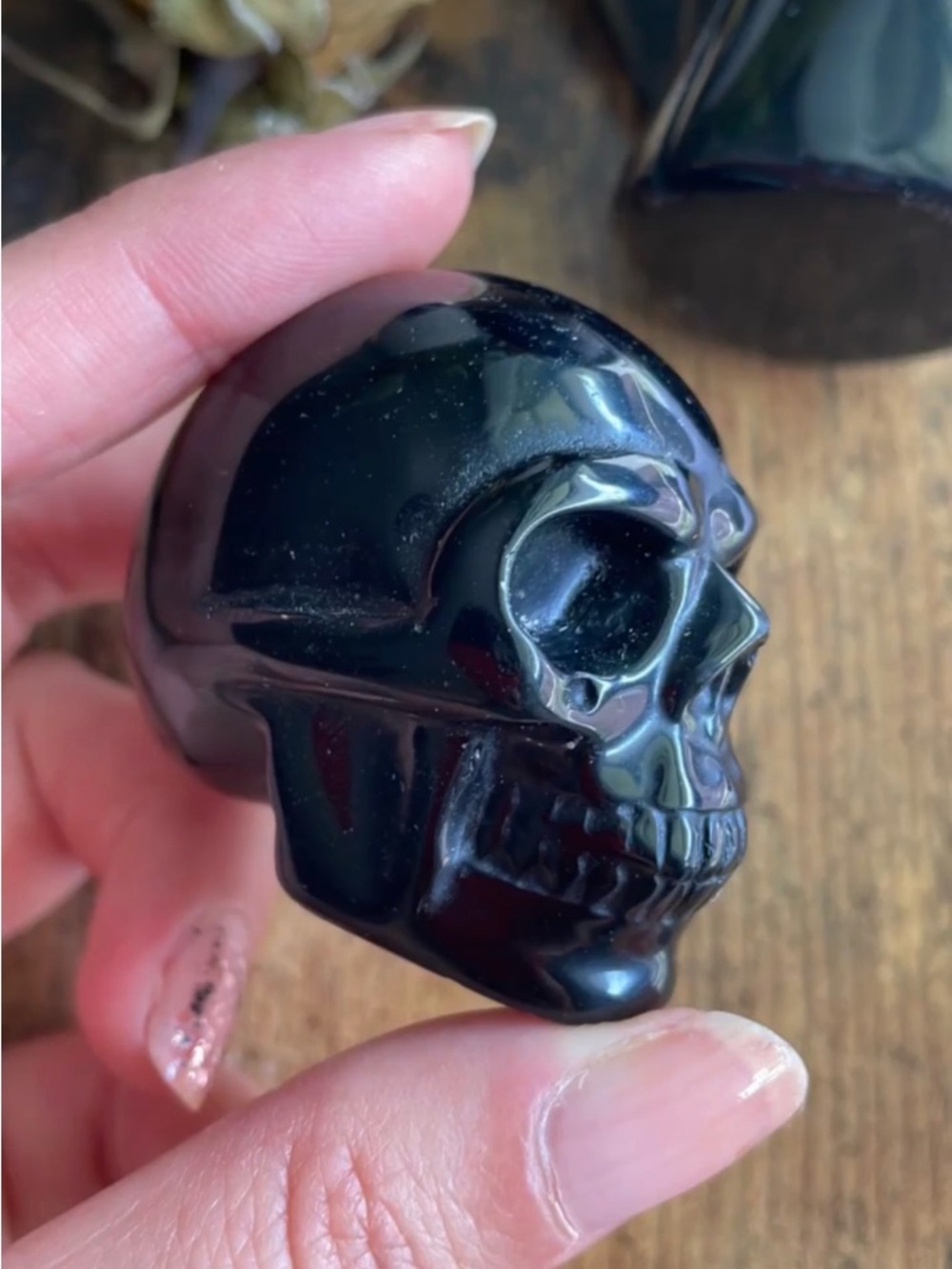 Obsidian Crystal Skull